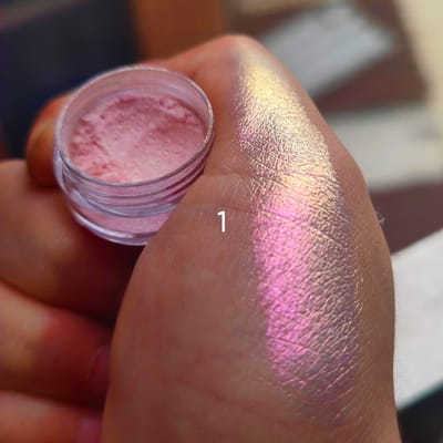 Glitter Oogschaduw Poeder Langhoudend Chroom Kameleon Holografisch Oogschaduw Poeder Pigment Oogmake-up Voor Vrouwen Cosmetica
