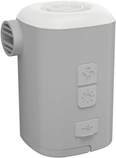 Draagbare Elektrische Luchtpomp met LED Lamp voor Opblazen en Vacuüm