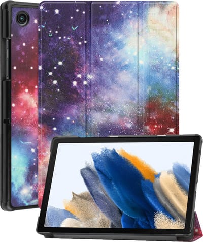 Hoesje - Geschikt voor Samsung Galaxy Tab A8 - Dun & Stevig - Hardcover Book Case - Trifold Bookcase Hoes - Hard Cover - Tablethoes - Galaxy
