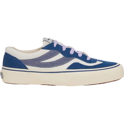 Superga Dames/Dames 2941 Revolley Denim Sportschoenen (Avorio/Blauw/Violet)