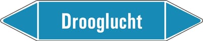 Drooglucht leidingmarkering op vel 126 x 26 mm - 5 per vel