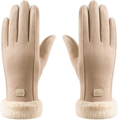 Warme Winter Handschoenen voor Vrouwen - Fleece Gevoerde Thermische Winddichte Touchscreen Handschoenen voor Buitengebruik