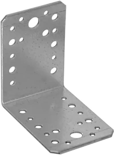 Verzinkte Hoekijzers voor Houtverbindingen - 90x90x65mm (20 Stuks)