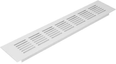 60 x 300 mm Wit Aluminium Ventilatierooster met Insectengaas voor HVAC en Ventilatie