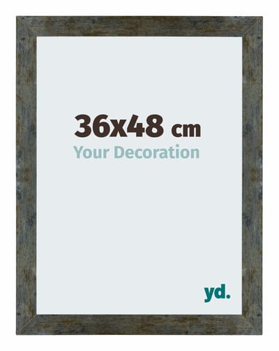 Your Decoration - Puzzellijst 36x48 cm - Blauw Goud Gemeleerd - Puzzellijst 500-1000 stukjes - MDF Fotolijst - Mura