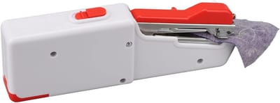 Draagbare Naaimachine - Mini Naaier - Kleding Repareren - Batterij Aangedreven - 23x11x7 cm - Wit