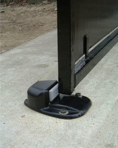 Poort Clog - Deurstopper - Poorten Vaste Houden - Vloermontage Profiel - 20cm x 20cm - Zwart