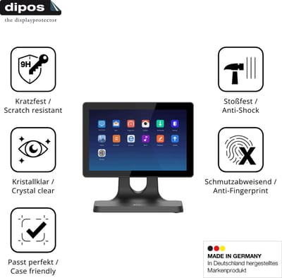 dipos – 2x Pantserfolie geschikt voor IMIN D2 10.1 Zoll | 9H Screenprotector