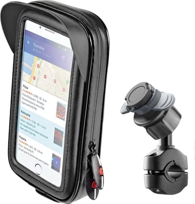 Optiline Waterdichte Telefoonhouder Motor - Scooter - Spiegel of Crossbarbevestiging