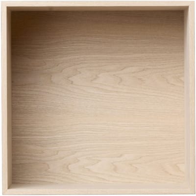 Muuto - Mini Stacked 2.0 met Achterwand - medium - eiken - bruin