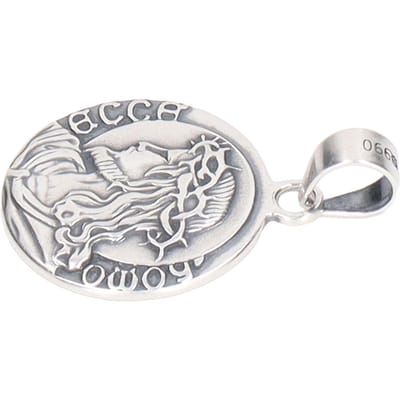 Jezus Doornenkroon Hanger Exquise Details 925 Zilver Hypoallergeen Roestvrij Religieus white