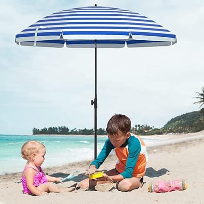 MIRA Home - Parasol - Strandparasol - Stokparasol - Zonwering - Waterdicht - 180x160cm - lente tuin set