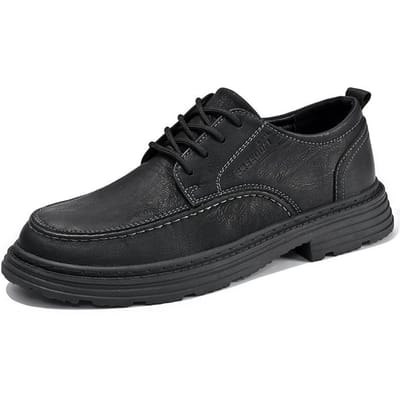 Herenschoenen Lente en Zomer Ademend Echt Leer Zakelijk Formeel Brits Stijl Casual Leren Schoenen Heren Lage Schoenen Werkkleding Trendy Schoenen 45