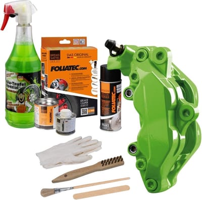 Foliatec Remklauwlakset - Power Groen - 3 Componenten - Inclusief velgenreiniger