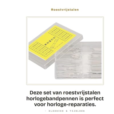 Dailygoods- Horlogeband - Roestvrij Stalen Pennen - Horlogebandpennen - Reparatie Gereedschap - Nauwkeurige Pasvorm - Meerdere Maten - Horlogepennen