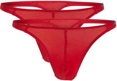 olaf benz Heren string 2 pack RED1201