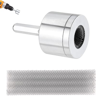 Koperpijp reiniger set met 2 vervangbare borstels voor boormachine - 1/2 inch metalen pijpreiniger voor efficiënte schoonmaak en onderhoud van koperen leidingen