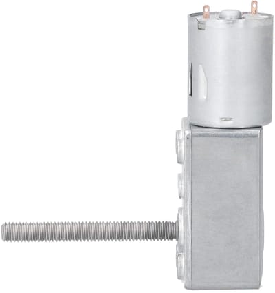 Zelfremmende Wormmotor met Versnellingsbak, 50mm As, DC 12V, 10RPM - Ideaal voor Automatisering en Robotica