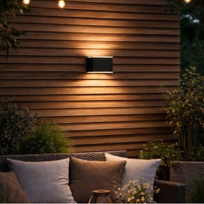 KS Verlichting - Wandlamp - Solar - up en down - LED - vierkant - solar tuinverlichting - modern - antraciet - zonneenergie buitenverlichting