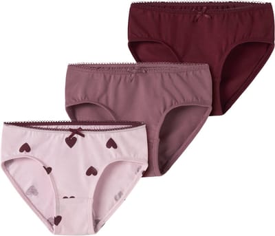 NAME IT- NMFBRIEFS 3P CUTIE HEART - Meisjes - Trunks
