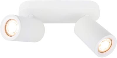 Ledvion - LED Plafondspot - Wit 2-lichts - Rechthoek - GU10 - IP20