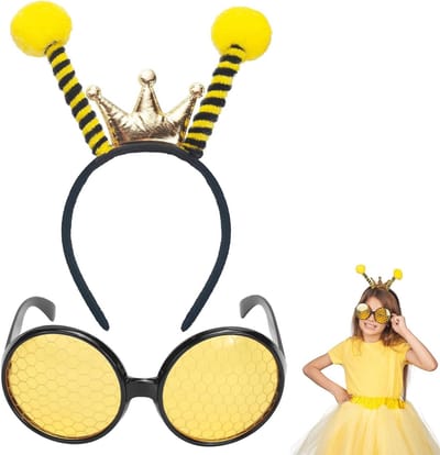 Antenne Hoofdband en Bril Set voor Insecten Kostuum - Perfect voor Halloween en Feestjes voor Mannen en Vrouwen