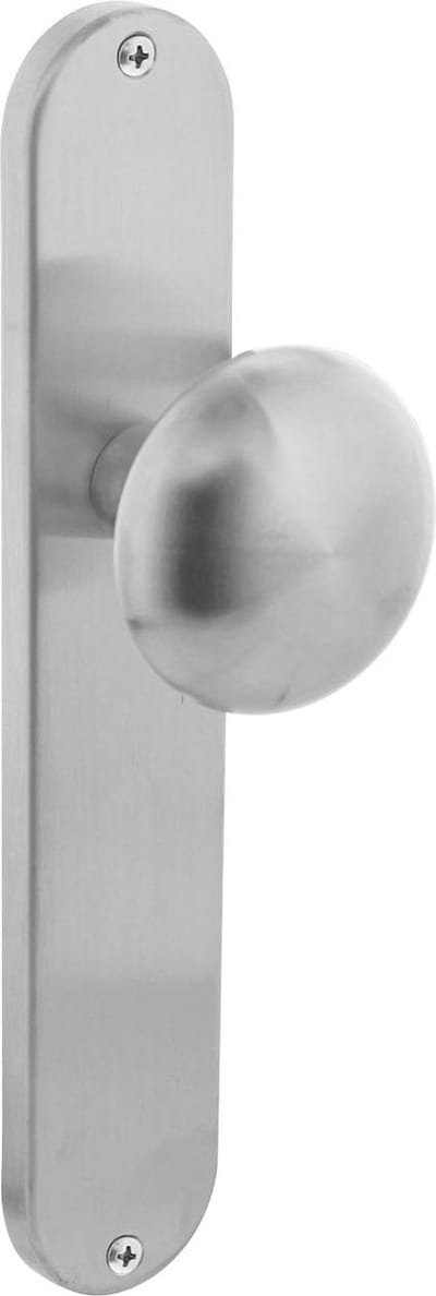 Intersteel Knop Paddenstoel op schild blind rvs geborsteld