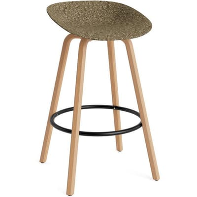 Normann Copenhagen Mat barkruk Hout - Zeewier - NormannCopenhagenFootrestBlack - 75 cm