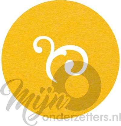 Design shapes 2 vilt onderzetters - Geel - 6 stuks - 10 x10 cm - Tafeldecoratie - Glas onderzetter - Cadeau - Woondecoratie - Tafelbescherming - Onderzetters voor glazen - Keukenbenodigdheden - Woonaccessoires - Tafelaccessoires