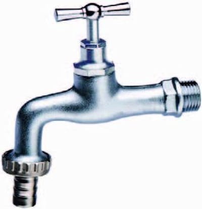 Buitenkraan chroom zware uitvoering G1/2" x 13 mm.