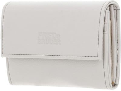 FREDsBRUDER Leren Portemonnee Bestie Wallet With Lock Oat Milk Crème