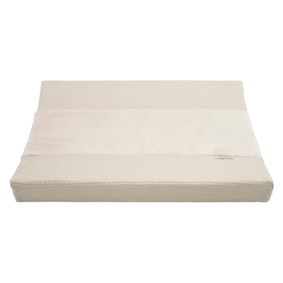 Baby's Only Gebreide baby aankleedkussenhoes - Waskussenhoes - Overtrek verzorgingskussen Sky - Warm Linen - 45x70 cm