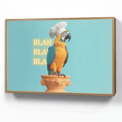 Wandlamp 100x70 cm - Oplaadbaar - Papegaai - Koksmuts - Quote - Neon - Wandlampen binnen woonkamer - Slaapkamer lamp - Decoratieve nachtlamp - Vloerlamp draadloos