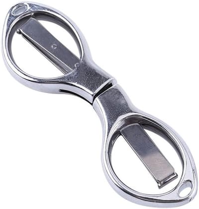 Vouwbare RVS Schaar met Sleutelhanger voor Reizen, School en Hobby - Ideaal voor Camping en Handwerk