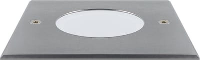 Grondspot LED voor buiten (IP67) - Alexis - GU10 - RVS - Vierkant Melkwit