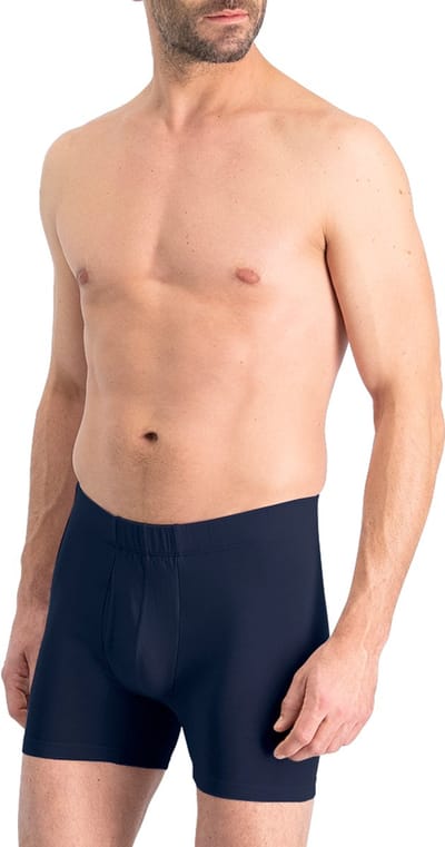 Boxershorts Slim Fit - staalblauw / S