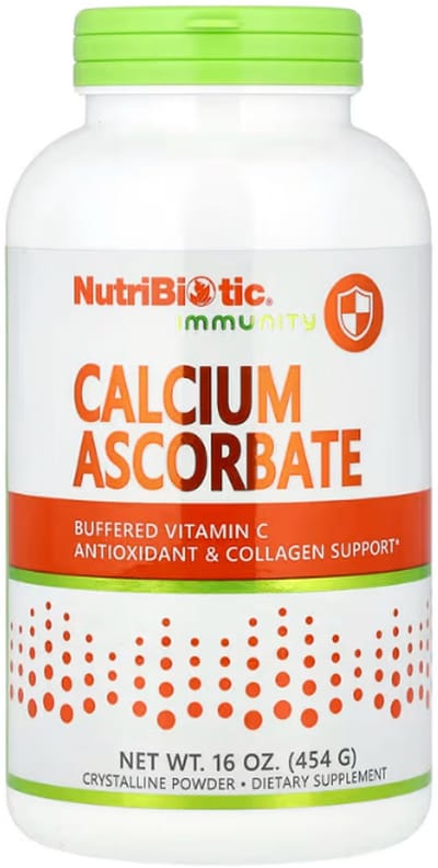 Nutribiotic - Calcium Ascorbate - Buffered Vitamin C powder - 454 gram