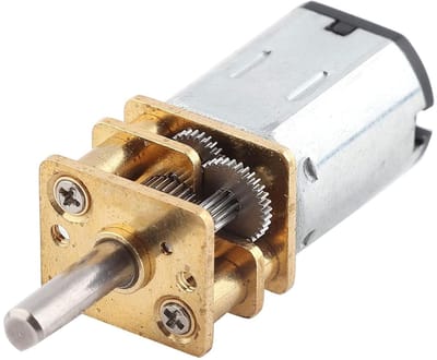 Geluidsarme motor - Stille versnelling - Hoge torsie - Metalen tandwiel - 3 Volt 300 RPM - Zilverkleurig