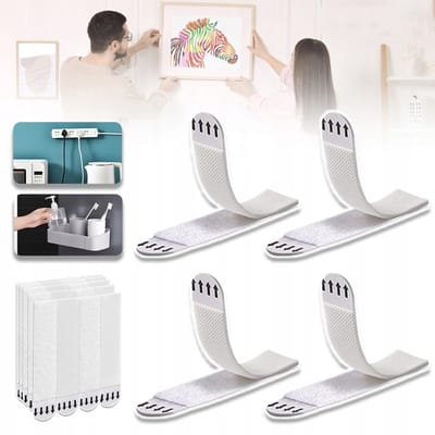 30 Paar (60 Strips) Grote Zelfklevende Foto-Ophangstrips Heavy Duty - Fotocanvashanger - Fotolijststickers Voor Muur - Verwijderbare Muurbevestiging Schadevrij Versieren