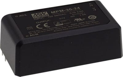 Mean Well MPM-30-24 AC/DC-printnetvoeding 24 V/DC 1.3 A