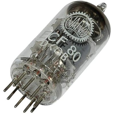 BTB Vertrieb ECF 80 = 6 BL 8 Elektronenbuis Triode-pentode 100 V, 170 V 14 mA, 10 mA Aantal polen: 9 Fitting: Noval 1 stuk(s)