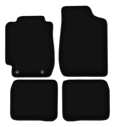 BASIC zwarte veloursmatten voor: Toyota Corolla E10 hatchback, stationwagen, sedan (1992-1997)