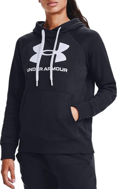 Dames Hoodie Under Armour met logo Rival Fleece