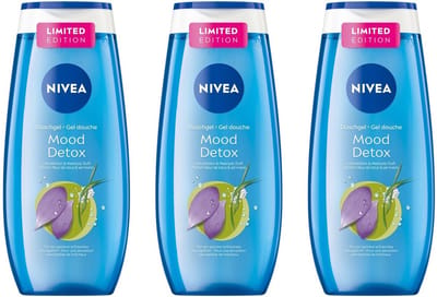 Nivea Douchegel – Mood Detox - Lotus Flower - Voordeelverpakking 3 x 250 ml