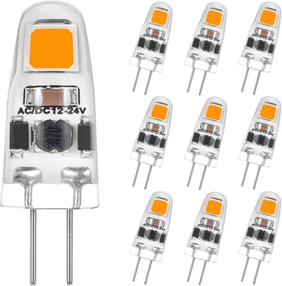 G4 LED Lampen - Mini Lampen Spotjes - Sfeerverlichting Creëren - Energiebesparend Dimbare - 10 stuks - Warm Wit