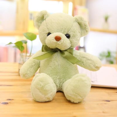 Schattige teddybeer knuffelpop gekleurde beer pluche speelgoed verjaardagscadeau grijppop 30cm lichtgroene kleur
