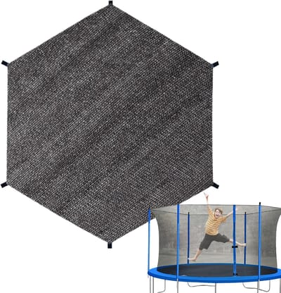 Trampoline Afdekking - Zonnescherm Net - Bescherming Tegen Zon - Opvouwbaar Ontwerp - Voor 6 tot 14FT