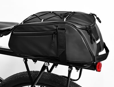 Fietstas voor achterop de fiets, 8L waterdichte fietstas voor racefietsen en mountainbikes, fietstas met schouderband voor woon-werkverkeer buitenshuis