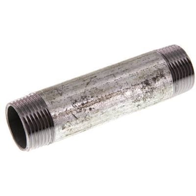 R 1'' Verzinkt Stalen Dubbele Pijpnippel 50 Bar DIN 2982 - 120mm [5 Stuks]