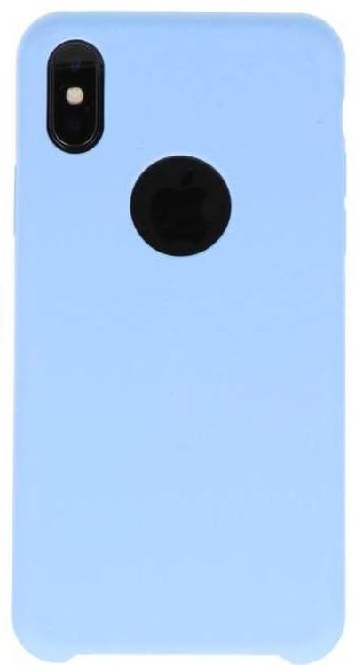 Premium TPU Backcover Case Hoesje - Hoesje Geschikt voor iPhone X Licht Blauw